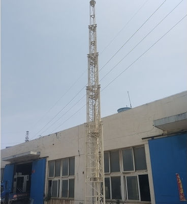 Portable Static Lattice Telescopic Heavy Light Tower 30m Flood Light Tower Max Load 500kg