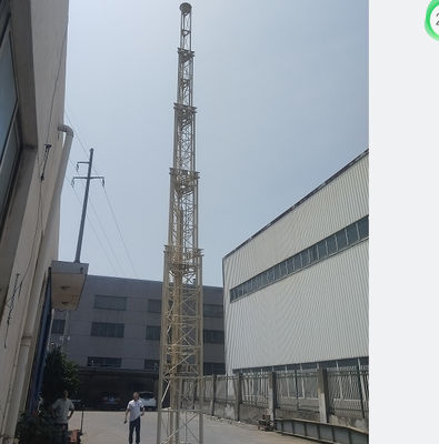 Portable Static Lattice Telescopic Heavy Light Tower 30m Flood Light Tower Max Load 500kg