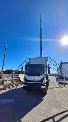 15m cell on wheels porable tower telescopic telecom tower