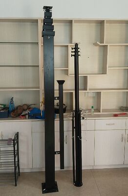 dorong antena tiang tangan dorong tiang teleskopik tiang 12m ringan berat 40ft
